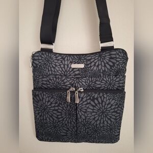 Baggallini Horizon Crossbody Bag for Women Lightweight Water-Resistant Gray